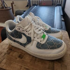 Nike Air Force 1's Customized With Authentic Gucci Denim